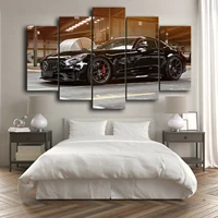 5 piece canvas wall art luxury super sports car painting living room modern decoration bedroom image home office picture
