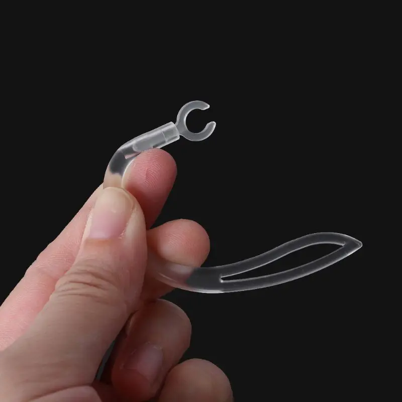 

W3JB 8mm Bluetooth-compatible Earphones Transparent Soft Silicone Ear Hook Loop Clip