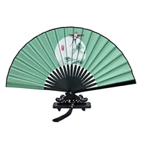 chinese style folding fan dance hand fan for wedding party vintage home decoration ornaments bamboo crafts gifts