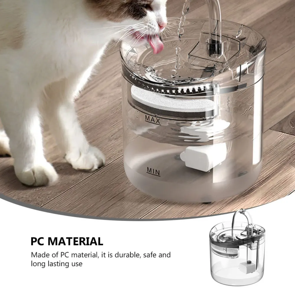 

1Pc Auto Cycle Style Pet Water Dispenser Practical Pet Drinking Bowl (AU Plug)