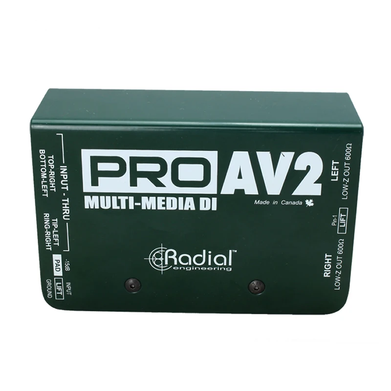 Радиальный ProAV2 dual DI box гитарная стерео клавиатура пассивное разравновесие для