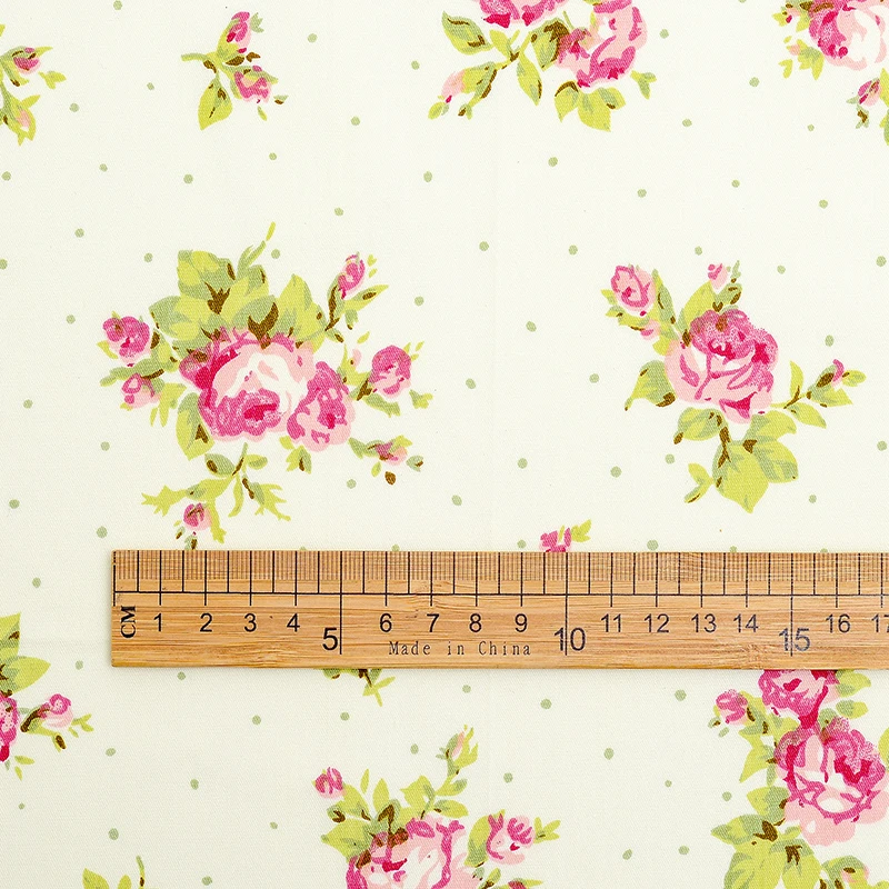 Fresh and beautiful small floral printed cotton fabric girl bedroom bed linen quilt cover baby dress | Дом и сад