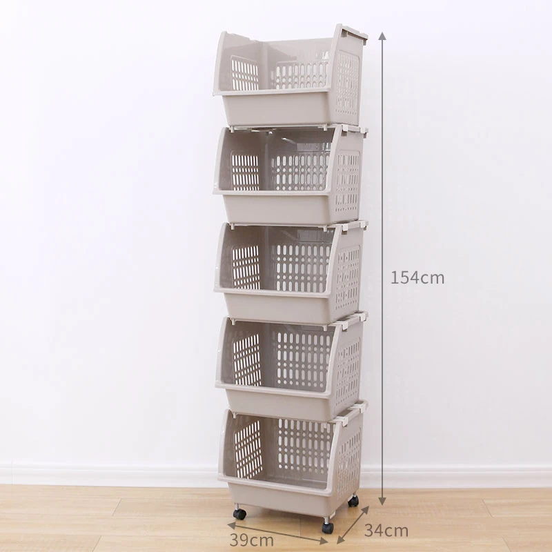 Large 5 layers brown BNBS кухонный Органайзер хранилище полки для хранения и организации кухонных колес стеллаж для хранения предметов кухонных принадлежностей - Цвет: Large 5 layers brown
