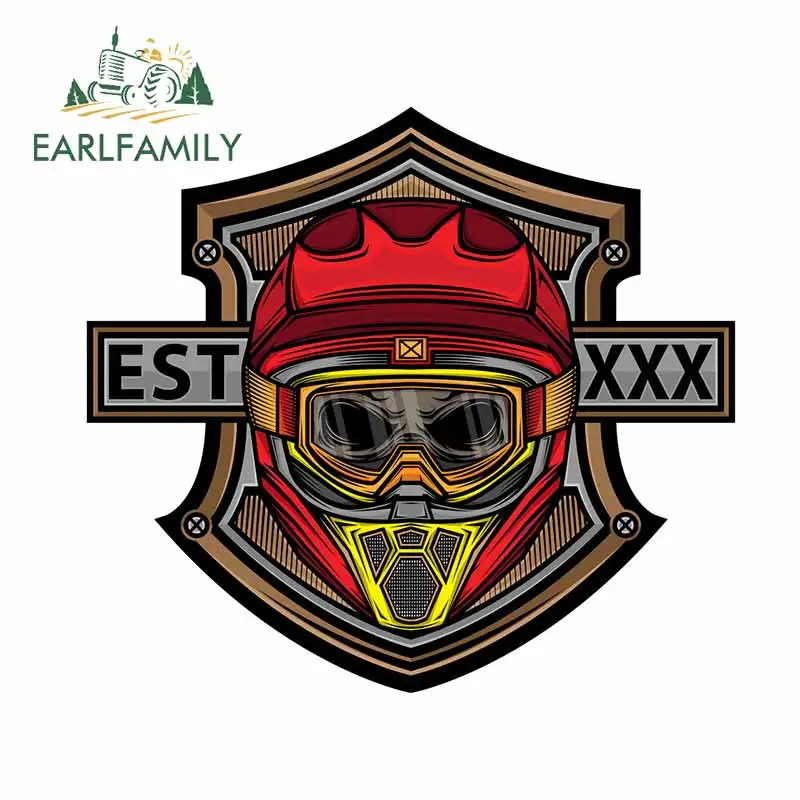 EARLFAMILY 13 см x 11 7 для шлема мотокросса с черепом отличные виниловые наклейки на