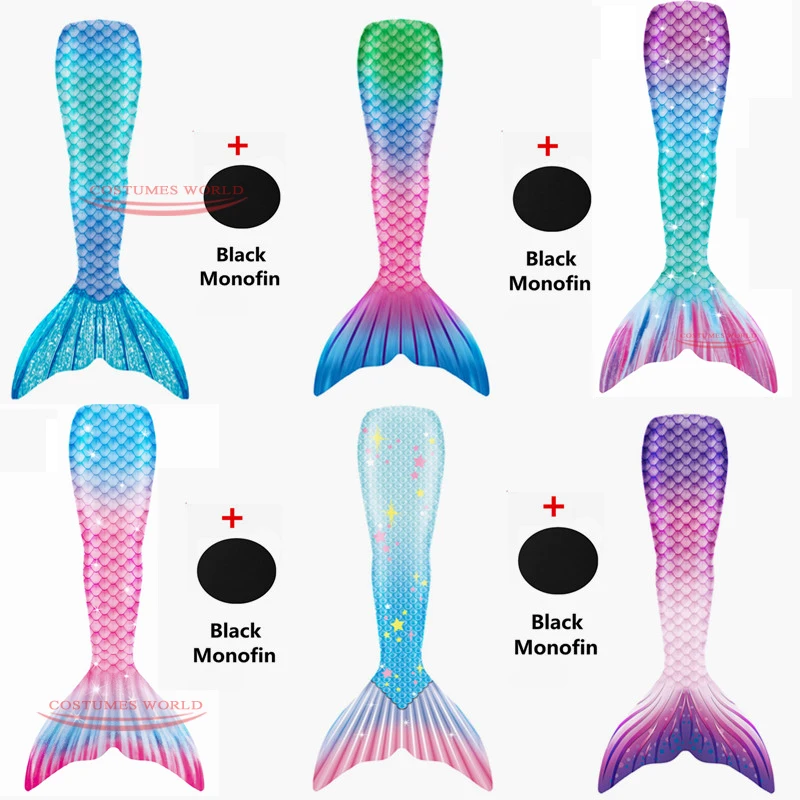 Лидер продаж купальный костюм русалки Ариэль для девочек Детский Русалочки