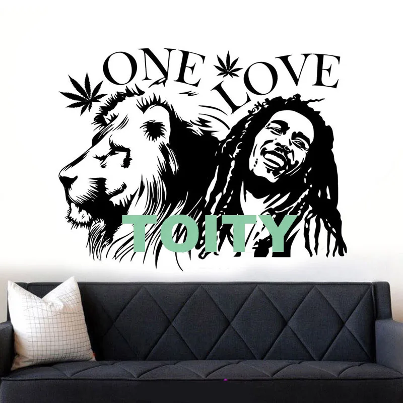 29 дизайнов Боб Марли регги раста Лев Сион плакат One Love Виниловая наклейка для стены Искусство дома комнаты декоративная Фреска