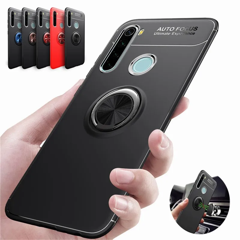Чехол с магнитным кольцом держателем для Xiaomi Redmi Note 8T 8 8A K20 Pro Mi 9T CC9 E A3 Lite 9 SE 10