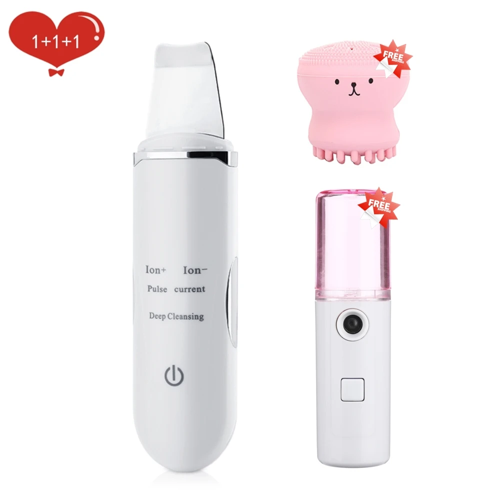 Ультразвуковой скребок для кожи устройство глубокого пилинга лопатка очистка