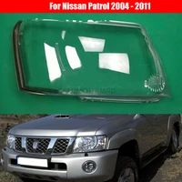 car headlamp lens for nissan patrol 2004 2005 2006 2007 2008 2009 2010 2011 car replacement auto shell