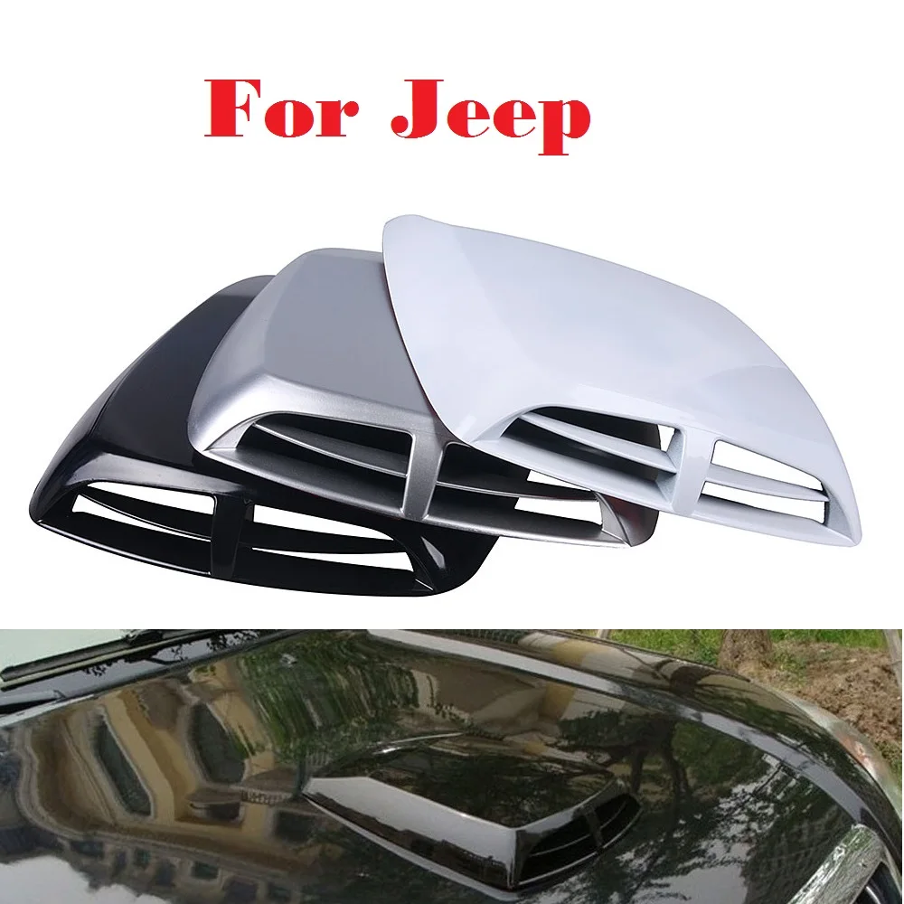 

2019 New Stickers Scoop Car Turbo Bonnet Vent Cover Hood Decorate For Jeep Cherokee Compass Grand Cherokee Grand Cherokee Srt8
