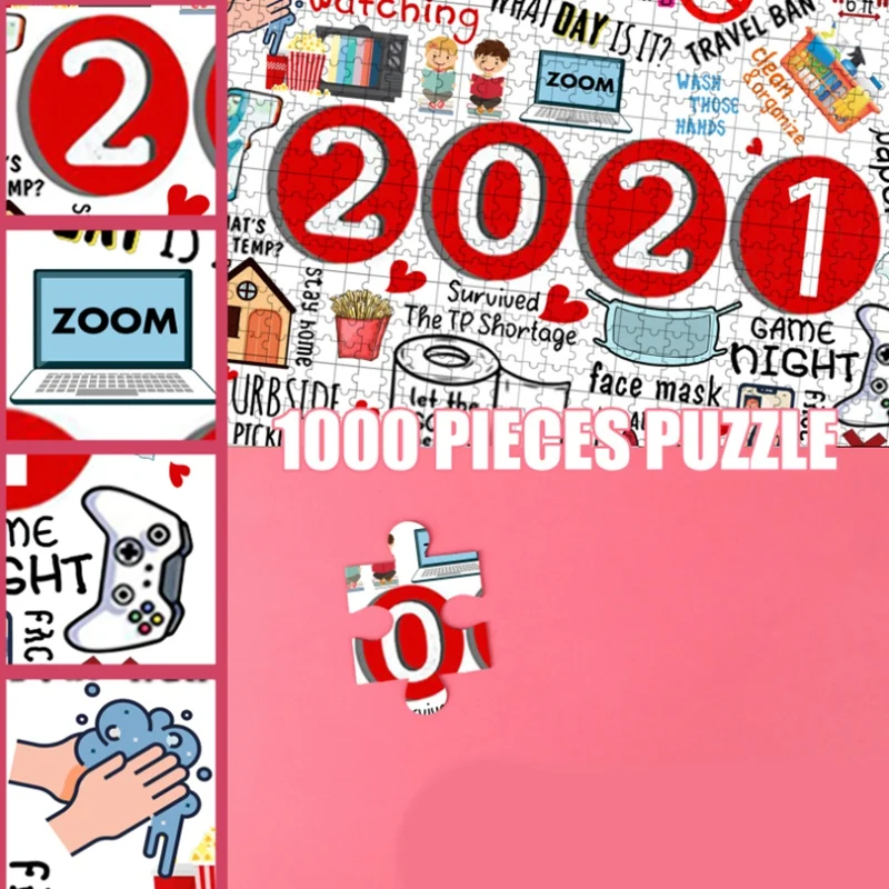

Puzzle 1000 Pieces Jigsaw Puzzles for Adults Paper Assembling Puzzle Games Childrens Kids Toy Christmas Gift