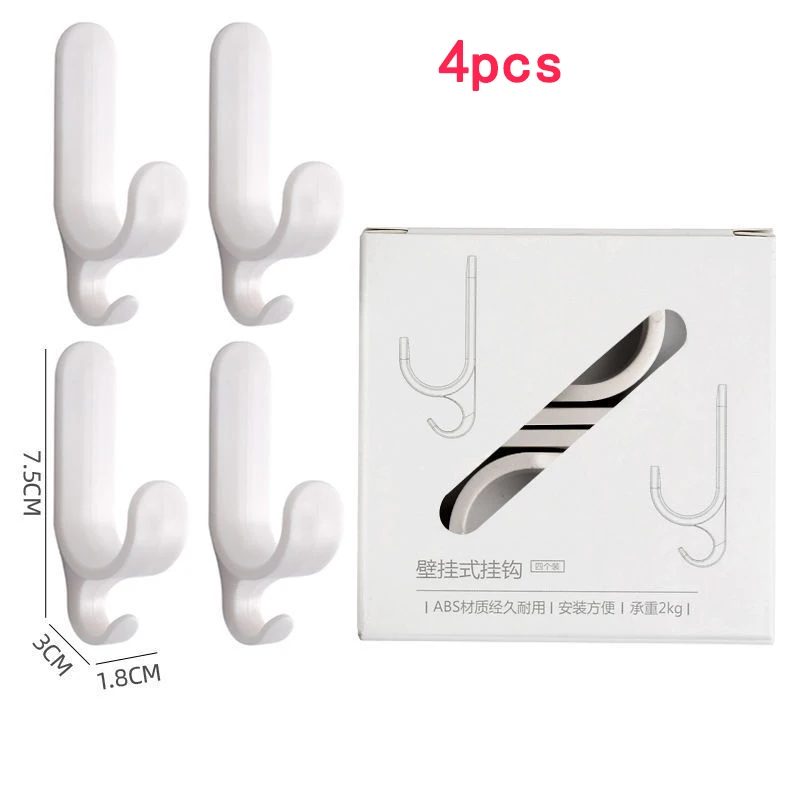 

2021 Self-adhesive Clothes Bag Hanger Hook Kitchen Storage Towel Hook For Bathroom Modern Wall Hanger Hook Key Holder Bathroom