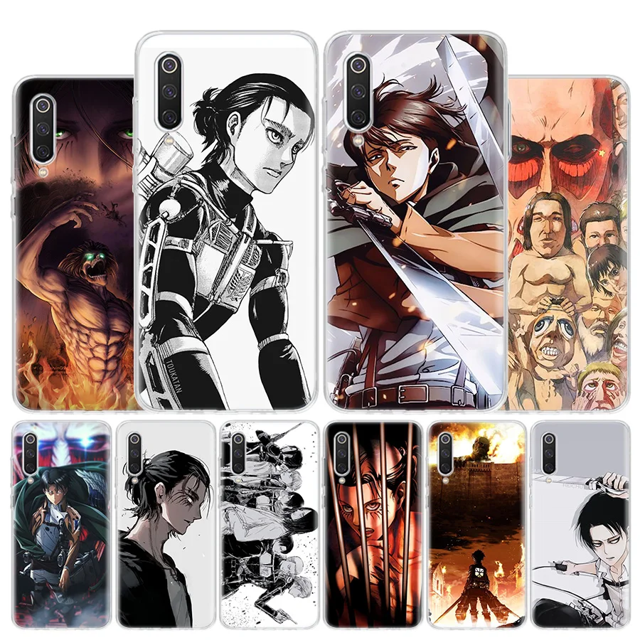 

Anime Attack On Titan Eren Levi Cover Phone Case For Xiaomi Redmi Note 10 10S 9 9S 8 8T 11 Pro 7 6 5A 9A 9T 9C 7A 8A Soft Coque