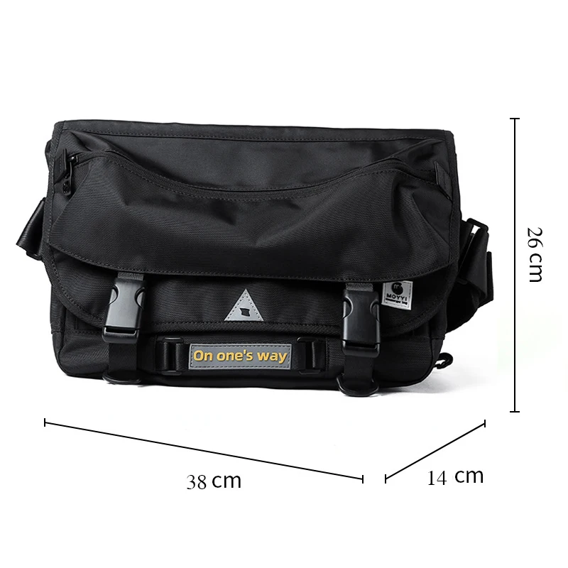 Функциональная мужская сумка-мессенджер Techwear, уличная модная тактическая водонепроницаемая сумка через плечо в стиле милитари, хип-хоп, ул...