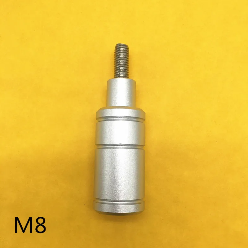 1 pcs 8mm Silver M8 M6 болт мотоцикла с ЧПУ светодиодный светильник Кронштейн монтажный столб зажим для электромобиля передний Поворотный Светильник код - Цвет: 1 pcs 8mm Silver