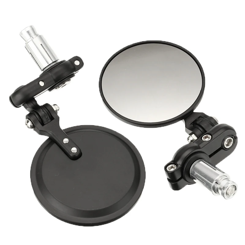 Универсальный мотоцикл Ручка Бар Конец боковые зеркала складной moto vespa зеркало