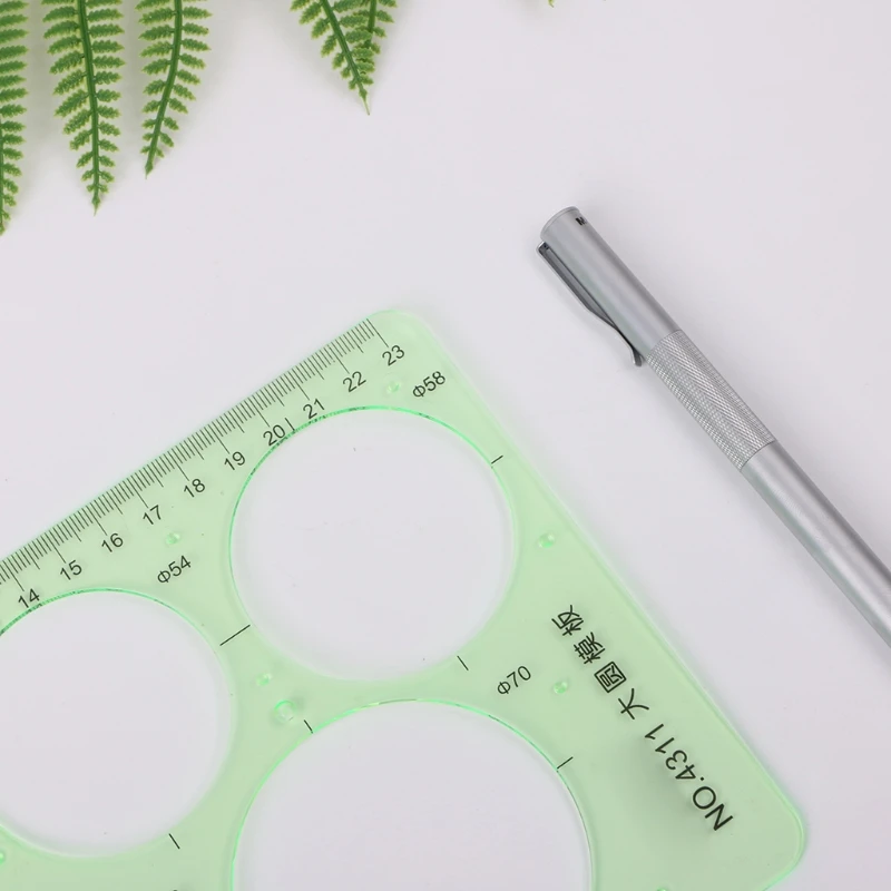 

Plastic Circles Geometric Template Ruler Stencil Measuring Tools Students Hot 53CC