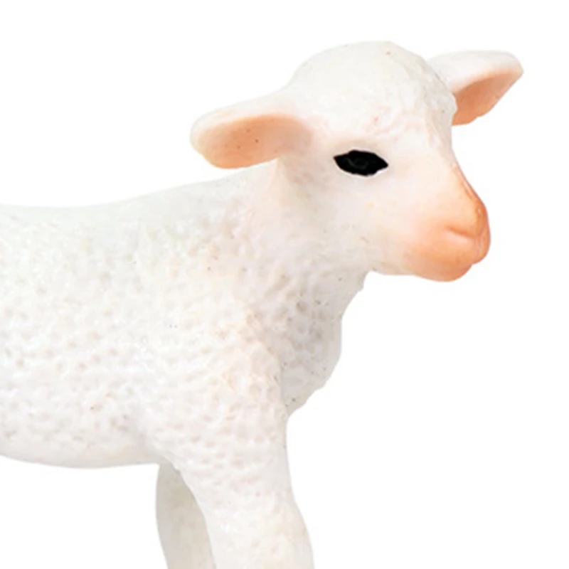 

3Pcs Simulation Solid Static Wild Animal Model Sheep Set Toy Hand-Made Decoration