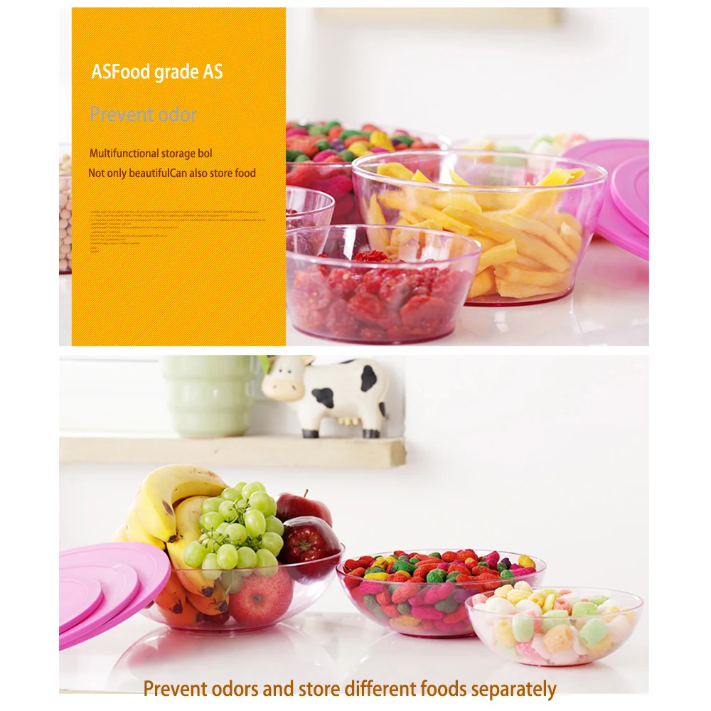 5 шт./компл. пластиковый холодильник для фруктов прямоугольный Ланч бокс