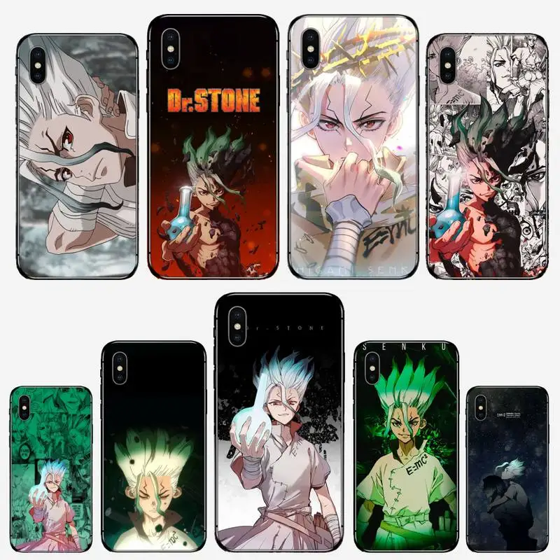 

Anime Dr.STONE Phone Case for iPhone 11 12 mini pro XS MAX 8 7 6 6S Plus X 5S SE 2020 XR