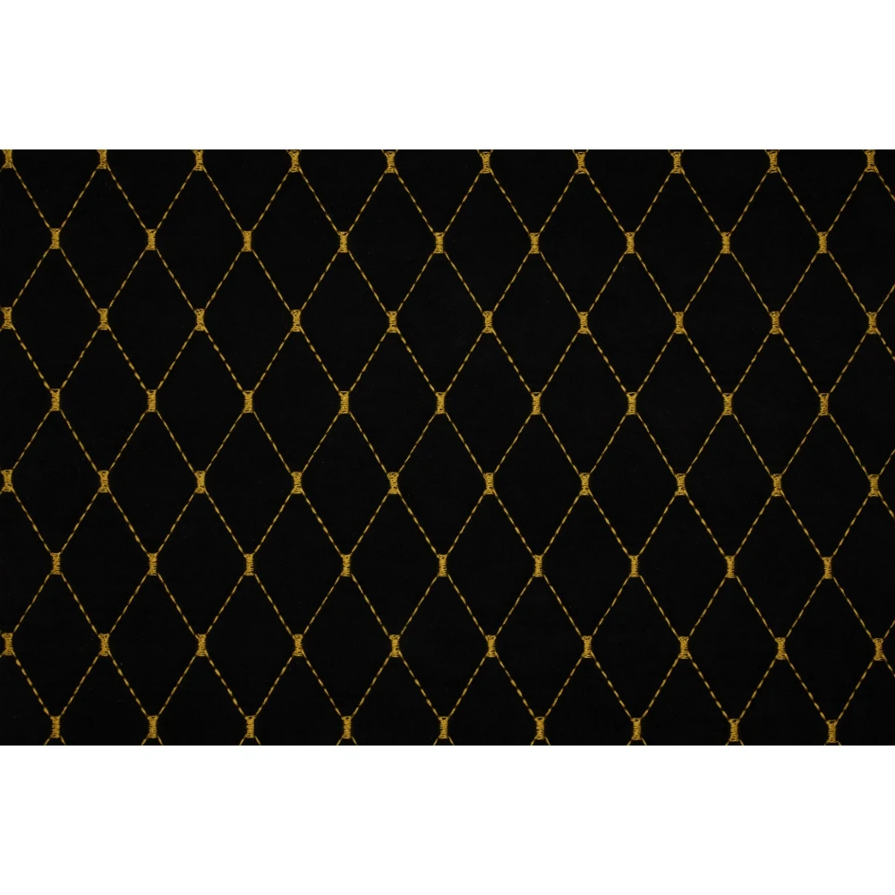 Искусственная замша триплированная стеганая Take&ampDo . Цвет Черный Ромб | Дом и сад