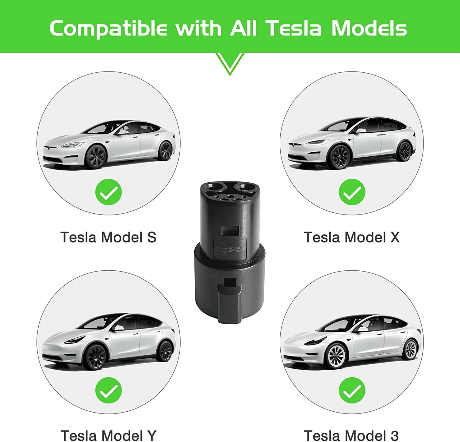 Быстрое зарядное устройство Tesla EV 16 А 32 60 тип 1 J1772 розетка Model X 3 S новые товары |