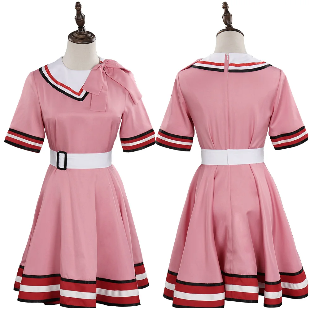 

Anime Demon Slayer Kamado Nezuko Cosplay Costume Daily Dress Outfits Halloween Carnival Suit