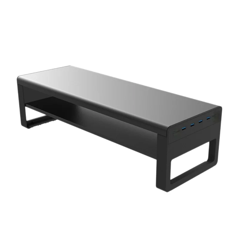

Smart Base Aluminum Alloy Double Layer Computer Laptop Base Stand with 4 USB 3.0 Port