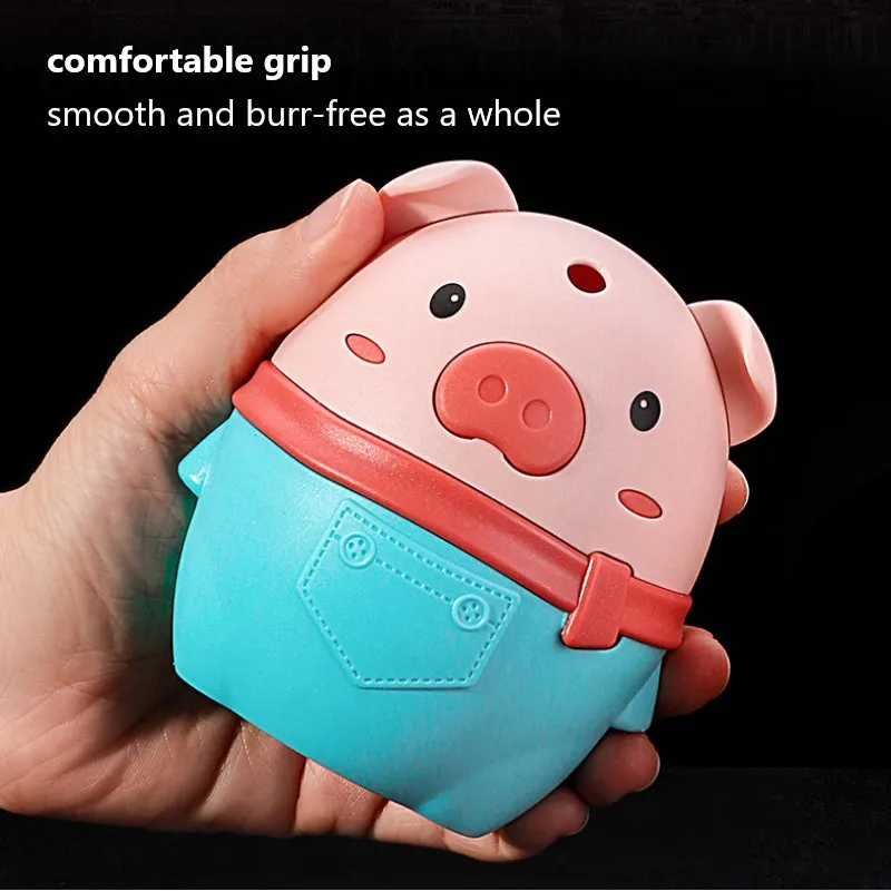 

Cute Pig Push-type Toothpick Holder Home Creative Piggy Automatically Pops Up Plastic Toothpick Box Restaurant Storage Box