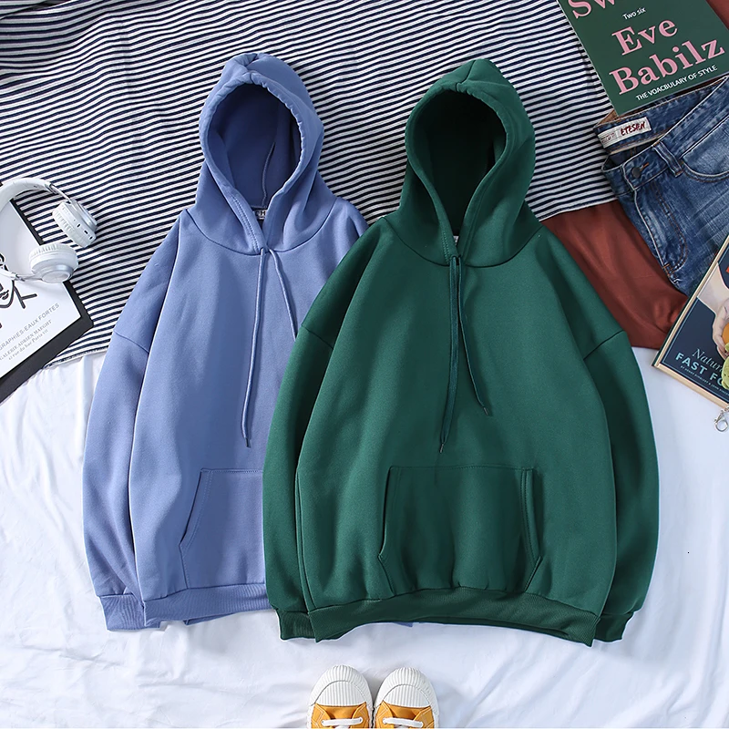 Autumn New Plus Hoodies Men Fashion Solid Color Casual Hooded Sweatshirt Mens Streetwear Wild Hip Hop Hoodie Men's Hoody M-3XL