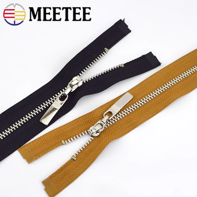 Металлическая молния Meetee 3 # 2/5 шт. 40/50/60/70 см с автоматическим замком для швейных