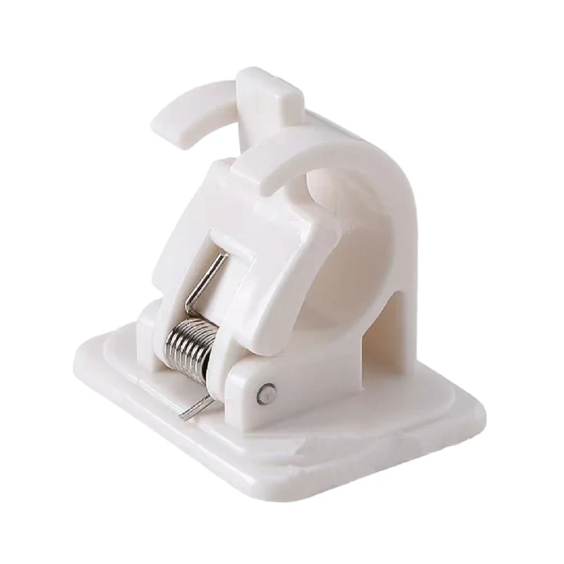 Комплект из 2 предметов белая подвесная стержень зажим для душа Шторы держатель