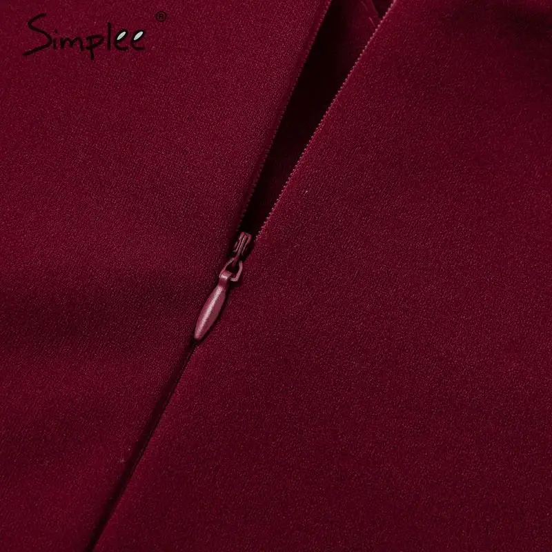 Simplee сексуальное платье с v-образным вырезом без рукавов разрезом женское