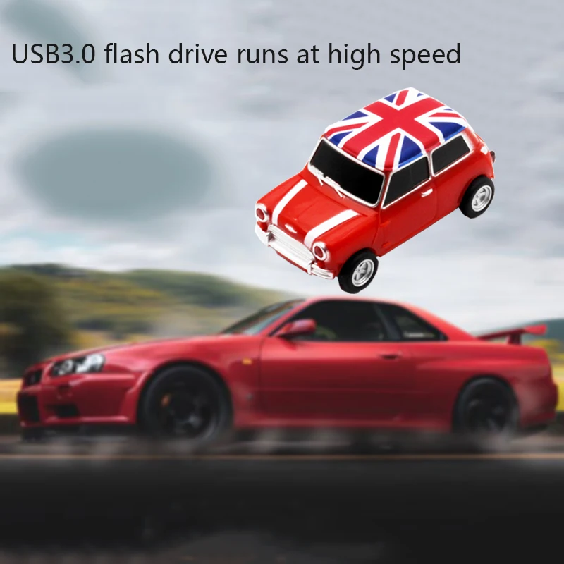 Корабль Symulacja samochodu 64 ГБ, USB, мини Kreatywny Cooper Samochody Modelu usb 3,0 флэш-карта памяти, Флеш накопитель 16 ГБ 32 ГБ 64 ГБ