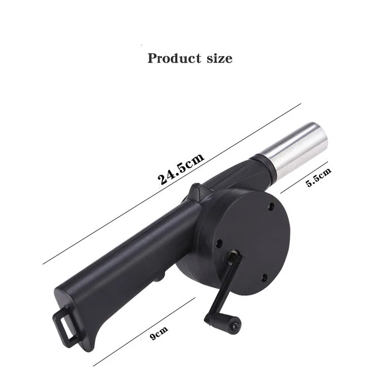 1 шт. воздуходувка для барбекю с ручным приводом вентилятор гриль пикника