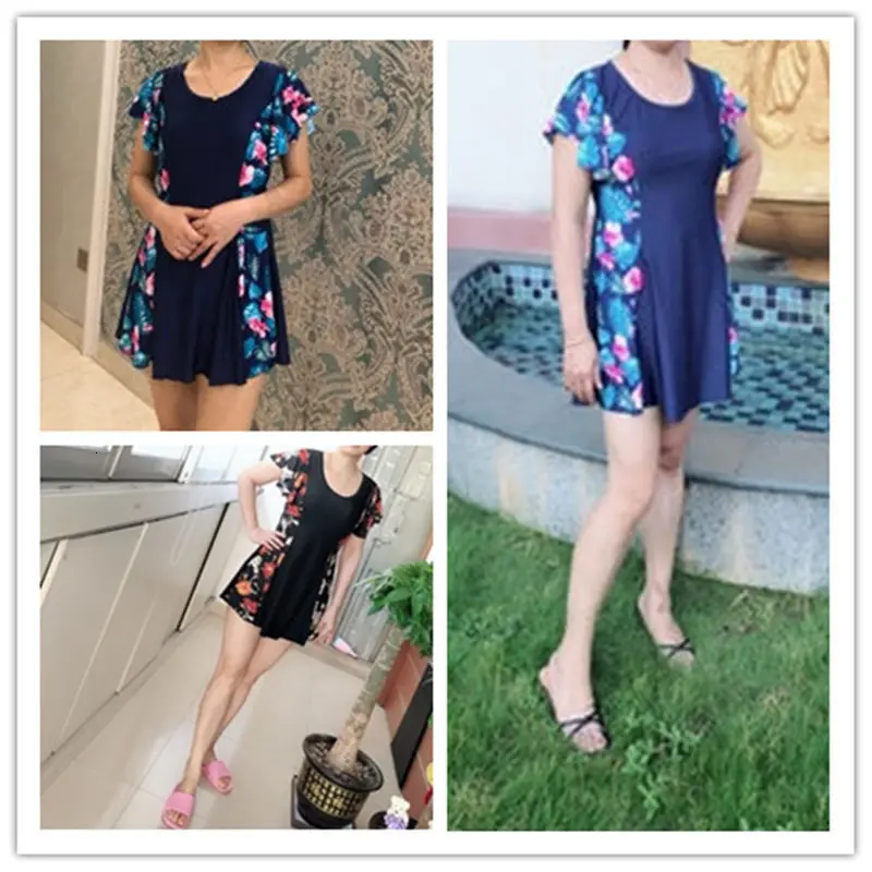 NODELAY купальный костюм из двух частей, юбка, одежда для плавания, женская пляжная одежда, цветочный принт, купальный костюм размера плюс, купальный костюм