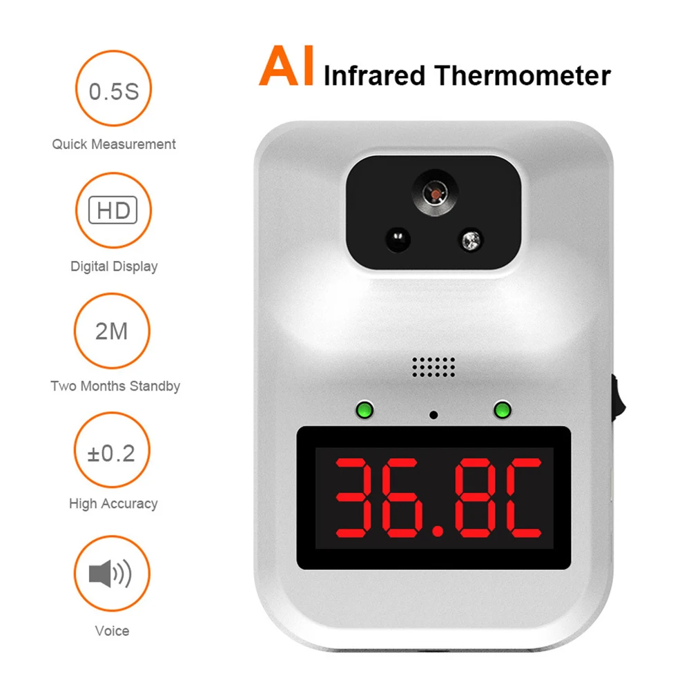 

Infrared Thermometer Infrared Fever Thermometer Accurate Reading 10 Languages for Adult New Arrival