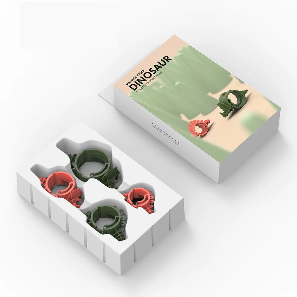 4 шт. в упаковке мультяшный динозавр шнур органайзер управление кабелем