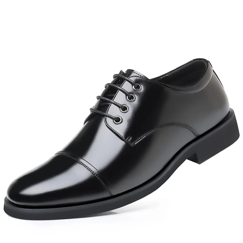 

Men's Formal Shoes High Quality Leather Men's Shoes Men's Fashion Oxford Office Black Shoes Plus Size 38-44 Spring and Autumn