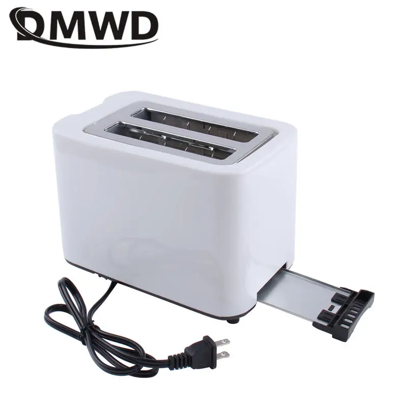 Домашний электрический тостер для хлеба DMWD с 2 ломтиками автоматическая