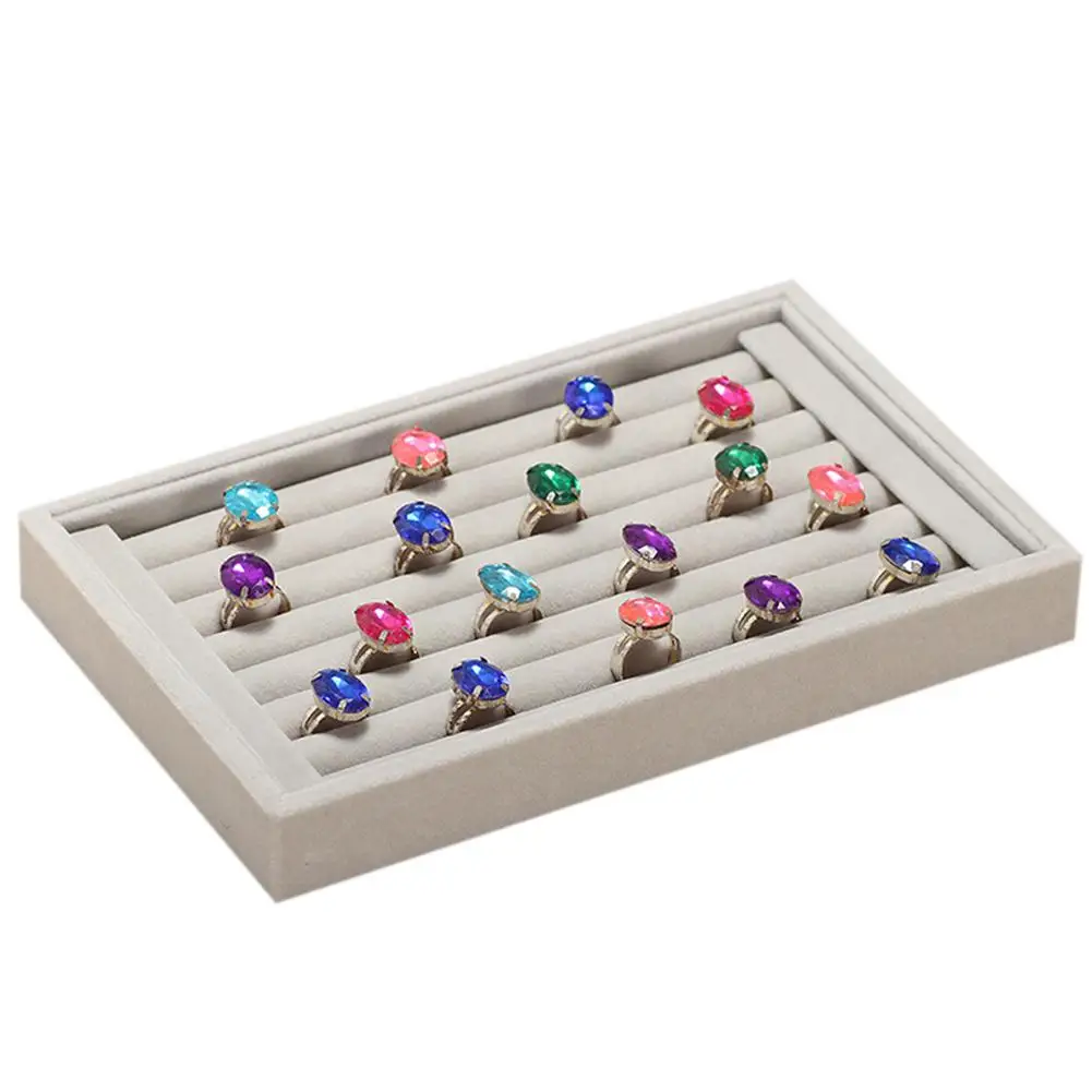 1 шт. бархатная круглая тарелка органайзер для сережек витрина ювелирных изделий