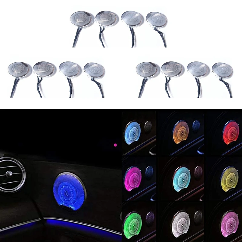 

DHBH-4Pcs Speaker Light Covers, Synchronous Car Ambient Light