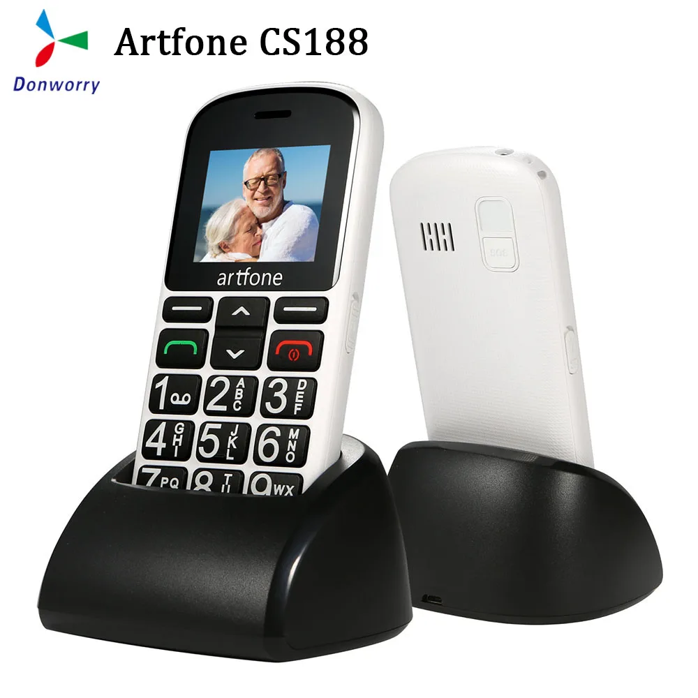 Artfone CS188 с большими кнопками мобильный телефон для пожилых людей