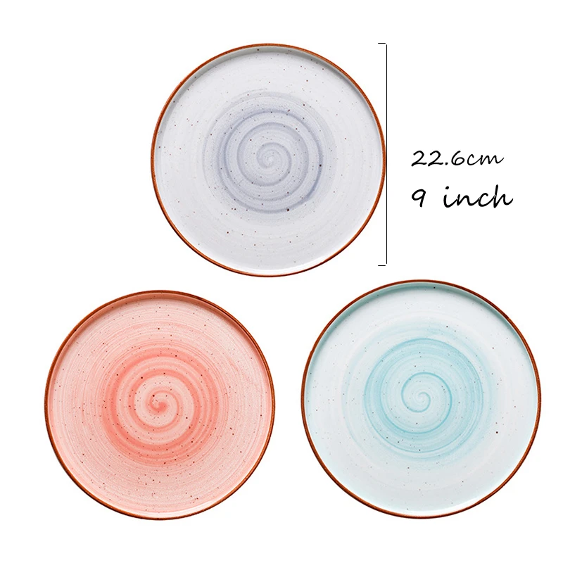 1 шт. 9 дюймов дизайнерская обеденная тарелка в виде макарона красочная