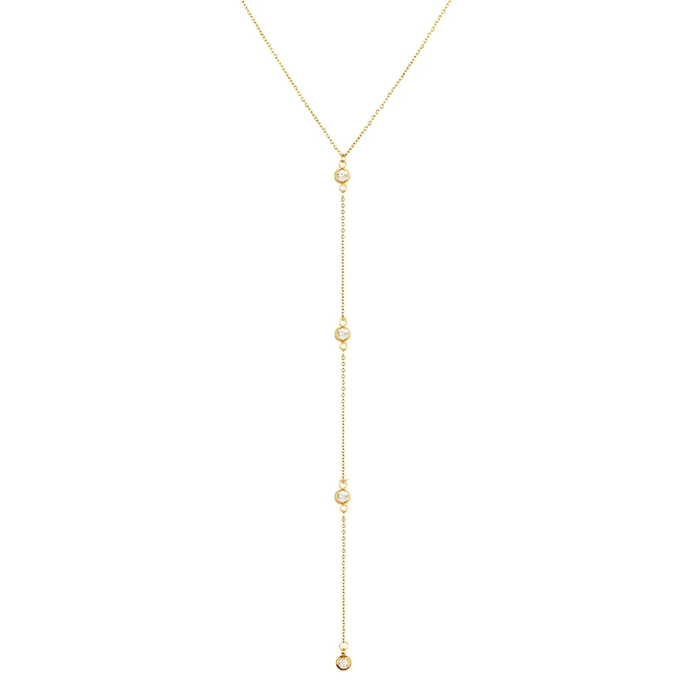 Ожерелье из нержавеющей стали с подвеской-кисточкой для женщин и девушек