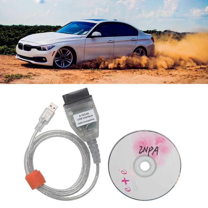 Compatible with BMW-E86 E84 E82 E83 E87 E70 E71 E81 E60 E85 K+DCAN USB Interface INPA OBD CAN Diagnostic Cable Switch |