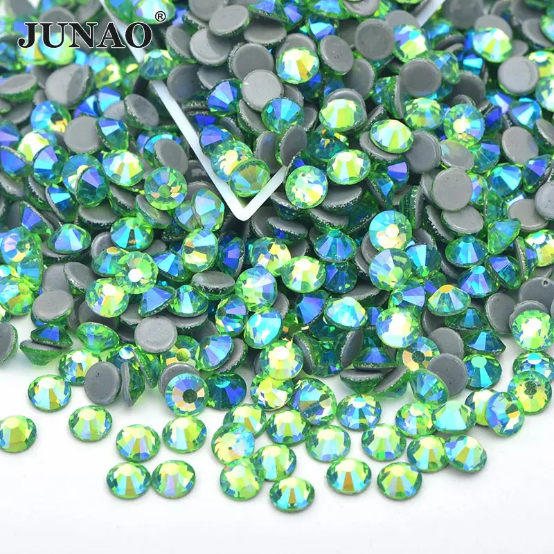 JUNAO SS 6 8 10 12 16 20 30 горячая Распродажа стразы из красного стекла с аппликацией на