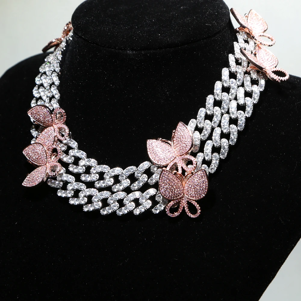 Новая мода для женщин и мужчин iced out bling CZ Мода Miami кубинская звеньевая цепочка 6Kun