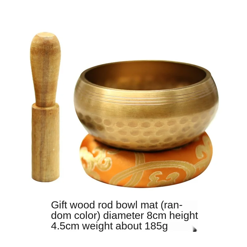 

Buddhist Scripture Bowl Ritual Vessel Handmade Buddha Music Bowl Handicraft Ornaments Bowl Yoga Copper Bell Meditation Bowl
