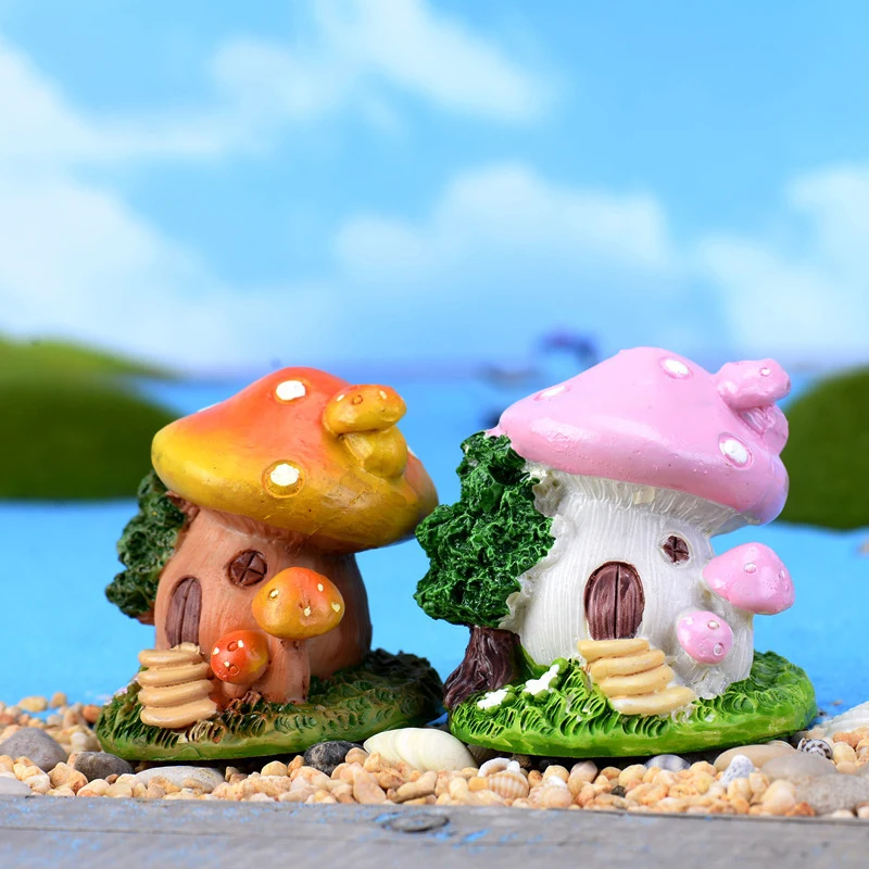 Мини-гриб аксессуары Terrarium цветочные горшки сказочные фигурки для кукольного